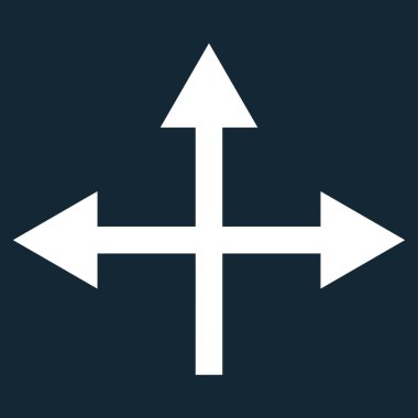 Kavşak yön düz vektör simgesi