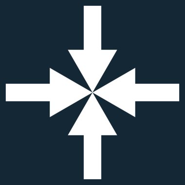 Oklar düz vektör simge sıkıştırmak