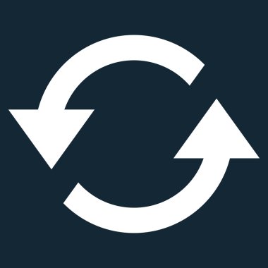 Oklar düz vektör simge Yenile