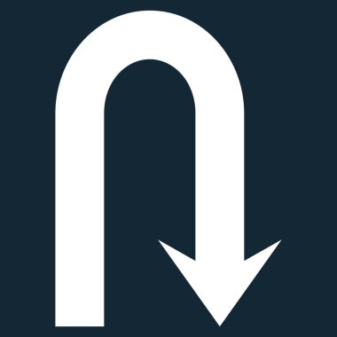 Geri düz vektör simge açmak