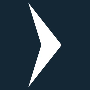 Ok ucu sağ düz vektör simgesi