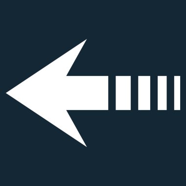 Sol düz vektör simge göndermek