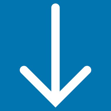 Düz vektör simgesi aşağı ok