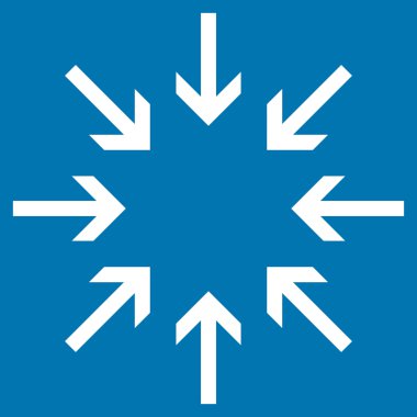 Basınç oklar düz vektör simgesi