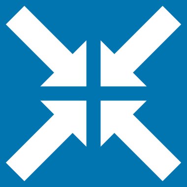 Basınç oklar düz vektör simgesi