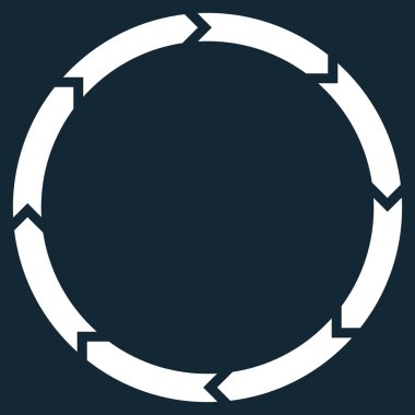 Döndürme düz vektör simgesi