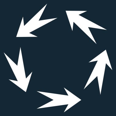 Döndürme düz vektör simgesi