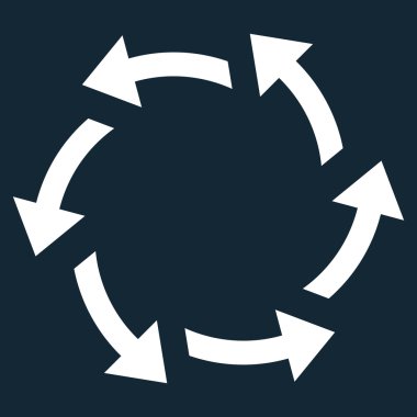 Santrifüj oklar düz vektör simgesi