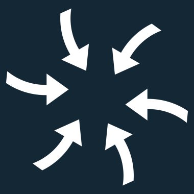 Oklar düz vektör simge burgu