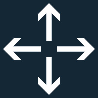 Oklar düz vektör simgesini genişletin