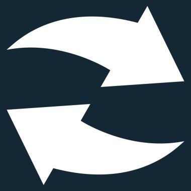 Vektör simge Exchange oklar düz