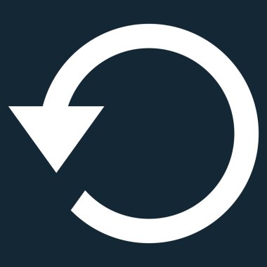 Saatin tersi yönde düz vektör simge döndürmek