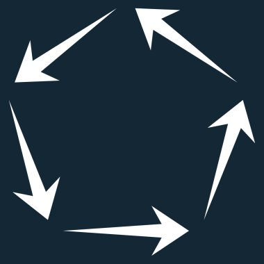 Dolaşım düz vektör simgesi