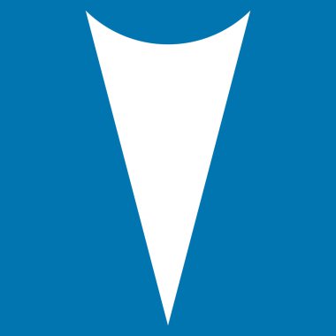 Düz vektör simgesi aşağı ok ucu