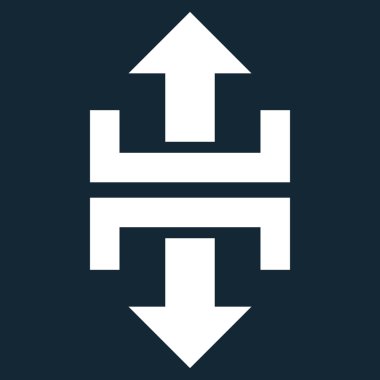 Düşey yönde düz vektör simge bölmek