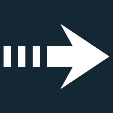 Sağ göndermek düz vektör simgesi