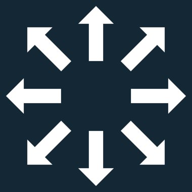 Oklar düz vektör simge patlayabilir