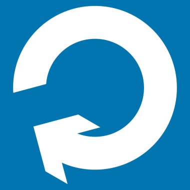 Düz vektör simge döndürmek