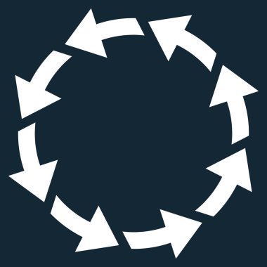 Saatin tersi yönde düz vektör simge döndürmek