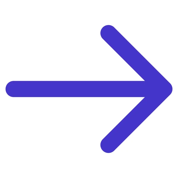 Pil höger platt vektor Icon — Stock vektor