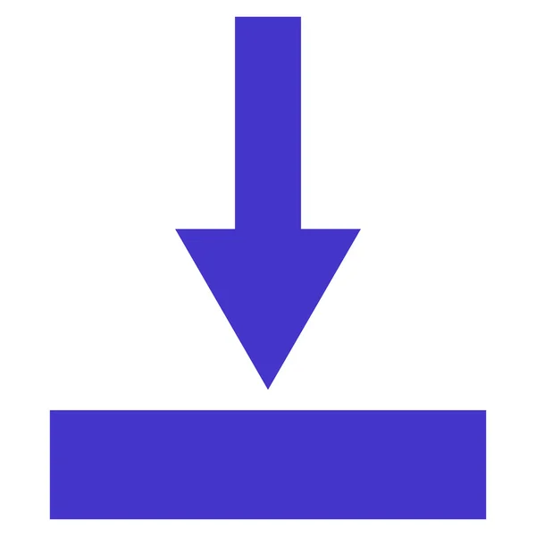 Déplacer l'icône vectorielle plate inférieure — Image vectorielle
