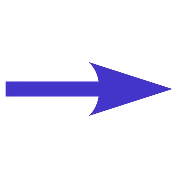 Sharp Arrow Right Flat Vector Icon — Stock Vector