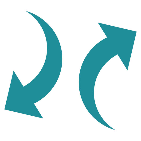 Exchange Arrows Flat Vector Icon