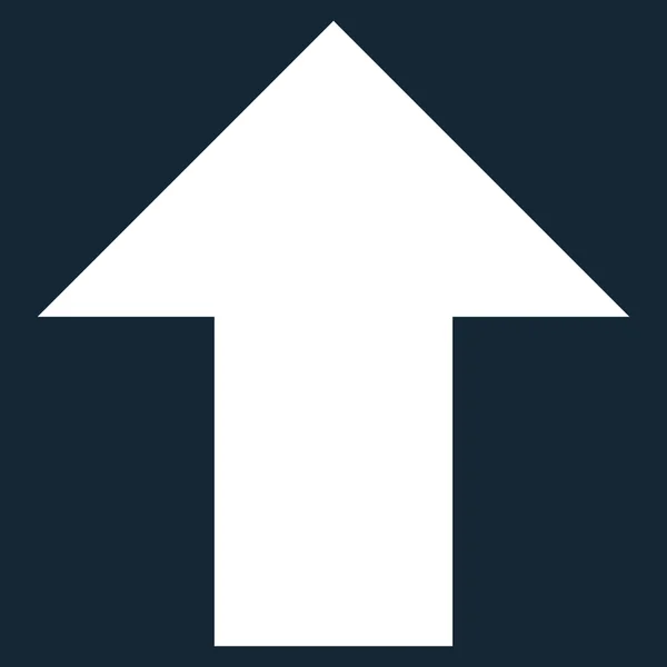 Seta para cima ícone vetorial plana — Vetor de Stock