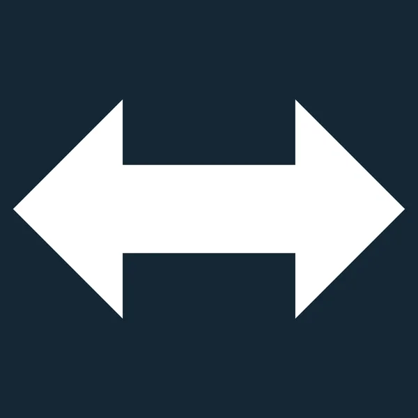 Horizontal Exchange Arrows Flat Vector Icon — Stock Vector