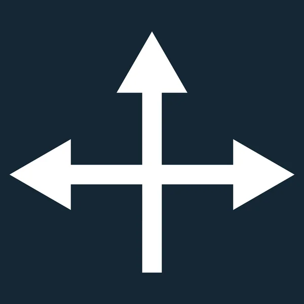 Icône vectorielle plate d'directions d'intersection — Image vectorielle