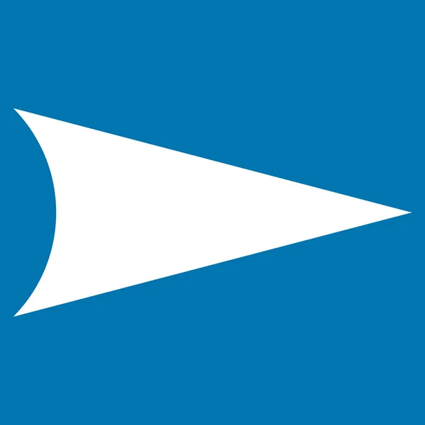 Icono del vector plano derecho de la punta de flecha — Vector de stock