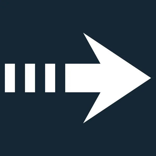 Envoyer à droite Icône vectorielle plate — Image vectorielle