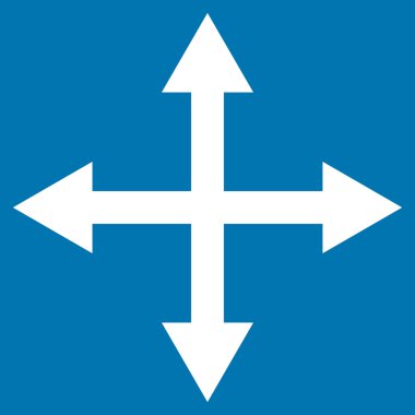 Oklar düz vektör simgesini genişletin