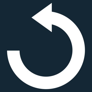 Döndürme sol düz vektör simgesi