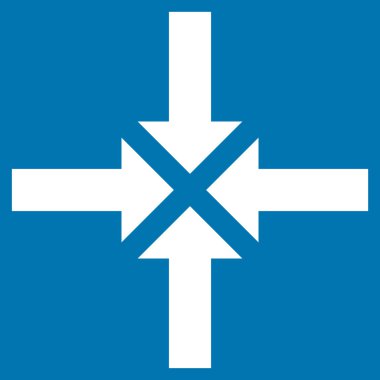 Oklar düz vektör simge sıkıştırmak