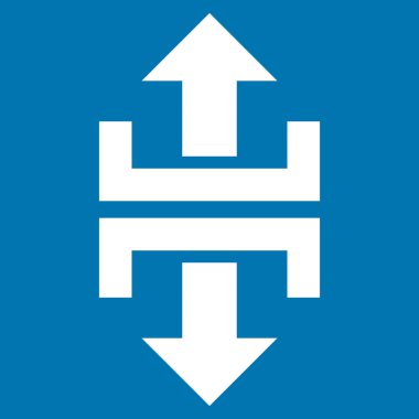 Düşey yönde düz vektör simge bölmek