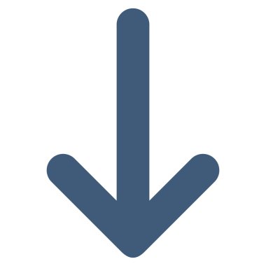 Düz vektör simgesi aşağı ok