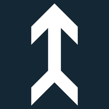 Düz vektör simge yukarı ok