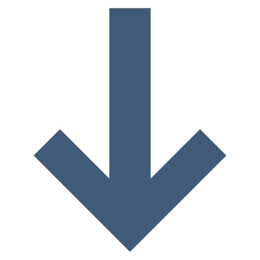 Düz vektör simgesi aşağı ok