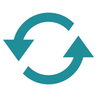 Oklar düz vektör simge Yenile