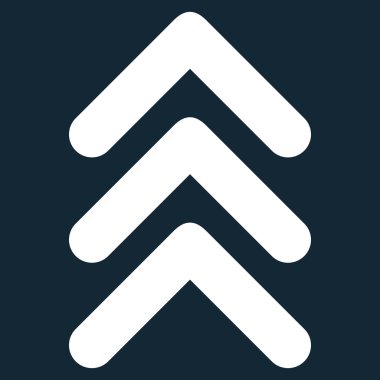 Düz vektör simge yukarı çift ok ucu