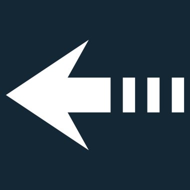 Sol düz vektör simge göndermek