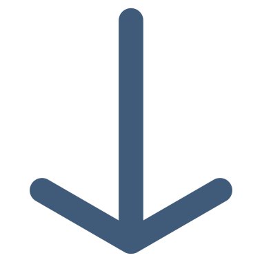 Düz vektör simgesi aşağı ok