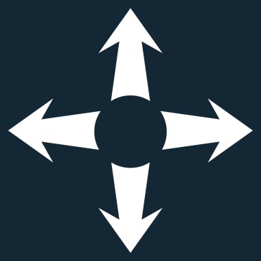 Oklar düz vektör simgesini genişletin