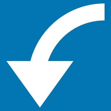 Saatin tersi yönde düz vektör simge döndürmek