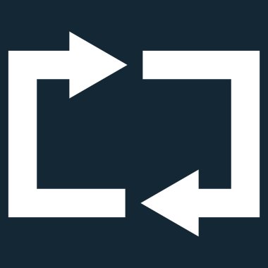 Vektör simge Exchange oklar düz