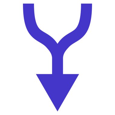 Düz vektör simgesi aşağı ok birleştirmek