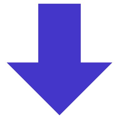 Düz vektör simgesi aşağı ok