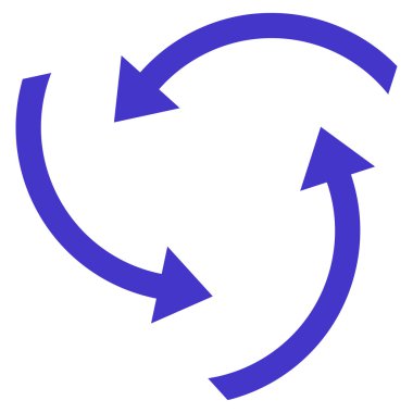 Oklar düz vektör simge girdap