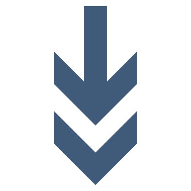 Düz vektör simgesi aşağı ok